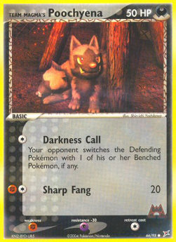 Team Magma's Poochyena (Sharp Call)⁣ - EX Team Magma vs Team Aqua⁣ (Common)⁣ [66]
