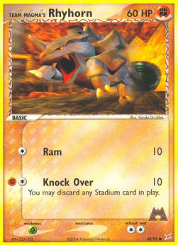 Team Magma's Rhyhorn (Ram)⁣ - EX Team Magma vs Team Aqua⁣ (Common)⁣ [68]