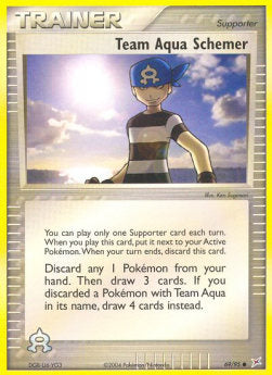 Team Aqua Schemer⁣ - EX Team Magma vs Team Aqua⁣ (Common)⁣ [69]