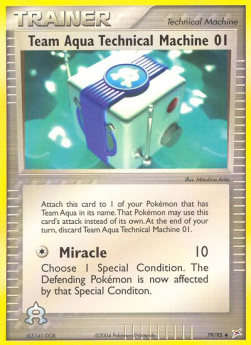 Team Aqua's Technical Machine 01⁣ - EX Team Magma vs Team Aqua⁣ (Uncommon)⁣ [79]