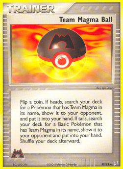 Team Magma Ball⁣ - EX Team Magma vs Team Aqua⁣ (Uncommon)⁣ [80]
