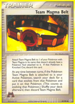 Team Magma Belt⁣ - EX Team Magma vs Team Aqua⁣ (Uncommon)⁣ [81]