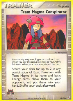 Team Magma Conspirator⁣ - EX Team Magma vs Team Aqua⁣ (Uncommon)⁣ [82]