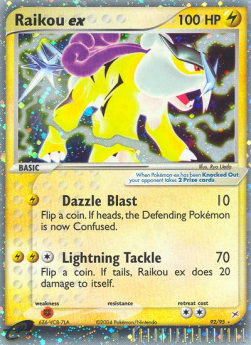 Raikou ex⁣ - EX Team Magma vs Team Aqua⁣ (Ultra Rare)⁣ [92]