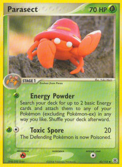 Parasect⁣ - EX FireRed & LeafGreen⁣ (Uncommon)⁣ [43]