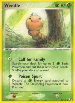 Weedle⁣ - EX FireRed & LeafGreen⁣ (Common)⁣ [86]