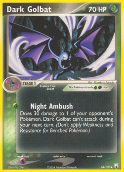 Dark Golbat⁣ - EX Team Rocket Returns⁣ (Uncommon)⁣ [34]
