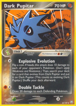 Dark Pupitar (Explosive Evolution)⁣ - EX Team Rocket Returns⁣ (Uncommon)⁣ [40]