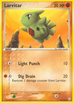 Larvitar (Light Punch)⁣ - EX Team Rocket Returns⁣ (Common)⁣ [63]