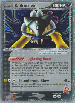 Rocket's Raikou ex⁣ - EX Deoxys⁣ (Holo Rare)⁣ [108]