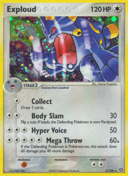 Exploud⁣ - EX Emerald⁣ (Holo Rare)⁣ [3]