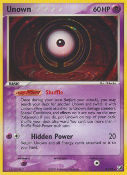 Unown⁣ - EX Unseen Forces⁣ (Rare)⁣ [O-28]