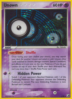 Unown⁣ - EX Unseen Forces⁣ (Rare)⁣ [I-28]