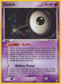 Unown⁣ - EX Unseen Forces⁣ (Rare)⁣ [Q-28]