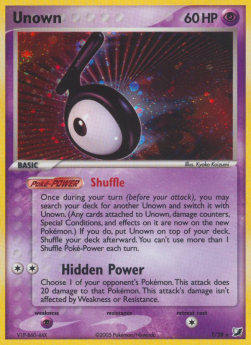 Unown⁣ - EX Unseen Forces⁣ (Rare)⁣ [T-28]