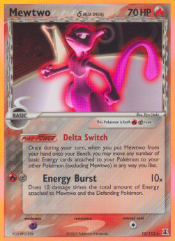 Mewtwo δ Delta Species⁣ - EX Delta Species⁣ (Holo Rare)⁣ [12]