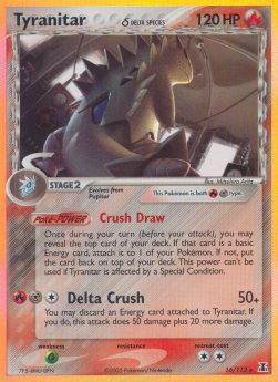 Tyranitar δ Delta Species⁣ - EX Delta Species⁣ (Holo Rare)⁣ [16]
