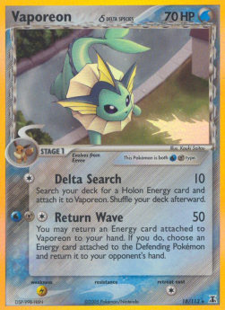 Vaporeon δ Delta Species⁣ - EX Delta Species⁣ (Holo Rare)⁣ [18]