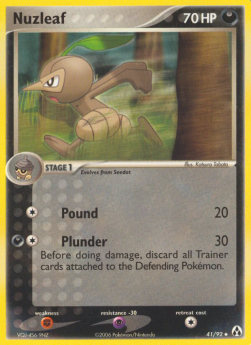 Nuzleaf⁣ - EX Legend Maker⁣ (Uncommon)⁣ [41]