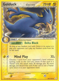 Golduck δ Delta Species⁣ - EX Holon Phantoms⁣ (Uncommon)⁣ [43]