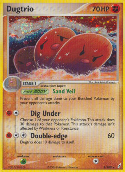 Dugtrio⁣ - EX Crystal Guardians⁣ (Holo Rare)⁣ [5]