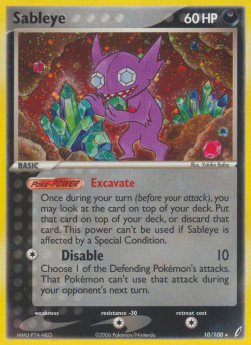 Sableye⁣ - EX Crystal Guardians⁣ (Holo Rare)⁣ [10]
