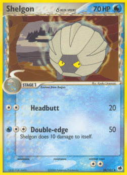 Shelgon δ Delta Species⁣ - EX Dragon Frontiers⁣ (Uncommon)⁣ [38]