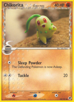 Chikorita δ Delta Species⁣ - EX Dragon Frontiers⁣ (Common)⁣ [44]