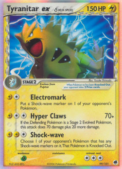 Tyranitar ex δ Delta Species⁣ - EX Dragon Frontiers⁣ (Ultra Rare)⁣ [99]
