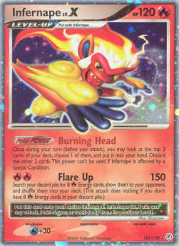 Infernape LV.X⁣ - Diamond & Pearl⁣ (Ultra Rare)⁣ [121]