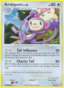 Ambipom Lv.36⁣ - Mysterious Treasures⁣ (Holo Rare)⁣ [3]