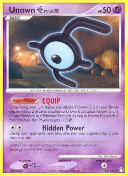 Unown [E] Lv.18⁣ - Mysterious Treasures⁣ (Uncommon)⁣ [65]