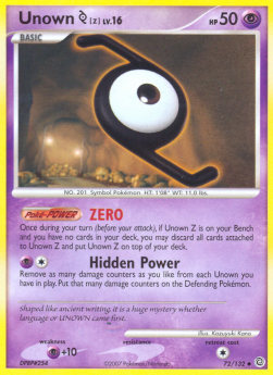 Unown [Z] Lv.16⁣ - Secret Wonders⁣ (Uncommon)⁣ [72]