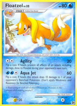 Floatzel Lv.32⁣ - Great Encounters⁣ (Uncommon)⁣ [37]