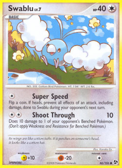 Swablu Lv.7⁣ - Great Encounters⁣ (Common)⁣ [86]