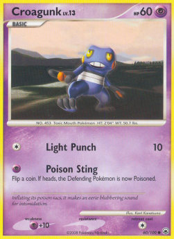 Croagunk Lv.13⁣ - Majestic Dawn⁣ (Common)⁣ [60]