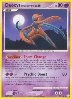 Deoxys Attack Forme Lv.50 - Legends Awakened (Rare) [LA-24]