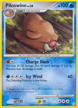 Piloswine Lv.35⁣ - Legends Awakened⁣ (Uncommon)⁣ [69]