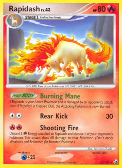 Rapidash Lv.43⁣ - Stormfront⁣ (Rare)⁣ [22]
