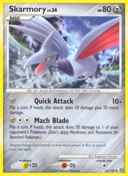 Skarmory Lv.34⁣ - Stormfront⁣ (Uncommon)⁣ [51]