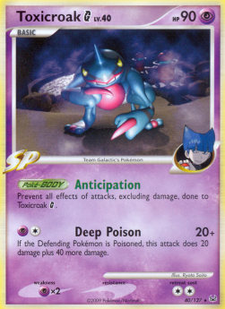 Toxicroak [G] Lv.40⁣ - Platinum⁣ (Rare)⁣ [40]