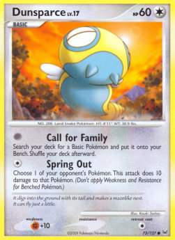 Dunsparce Lv.17⁣ - Platinum⁣ (Common)⁣ [73]