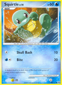 Squirtle Lv.16⁣ - Platinum⁣ (Common)⁣ [96]