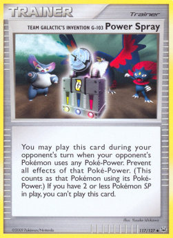 Team Galactic's Invention G-103 Power Spray - Platinum (Uncommon) [PL-117]