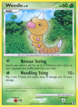 Weedle Lv.6⁣ - Rising Rivals⁣ (Common)⁣ [86]