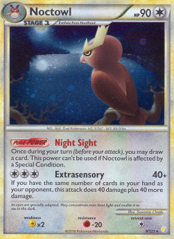 Noctowl⁣ - HeartGold & SoulSilver⁣ (Holo Rare)⁣ [8]