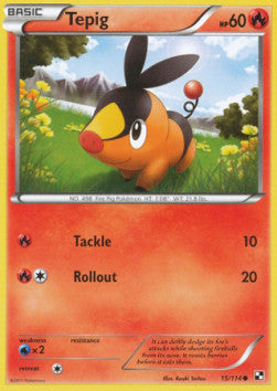 Tepig⁣ - Black & White⁣ (Common)⁣ [15]