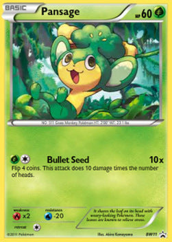 Pansage⁣ - BW Black Star Promos⁣ (Promo)⁣ [11]
