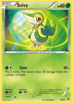 Snivy⁣ - BW Black Star Promos⁣ (Promo)⁣ [01]