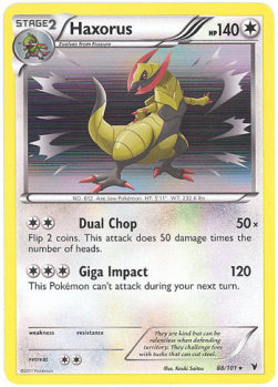 Haxorus⁣ - Noble Victories⁣ (Holo Rare)⁣ [88]